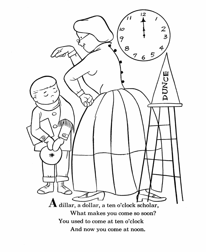 Nursery Rhymes Coloring page