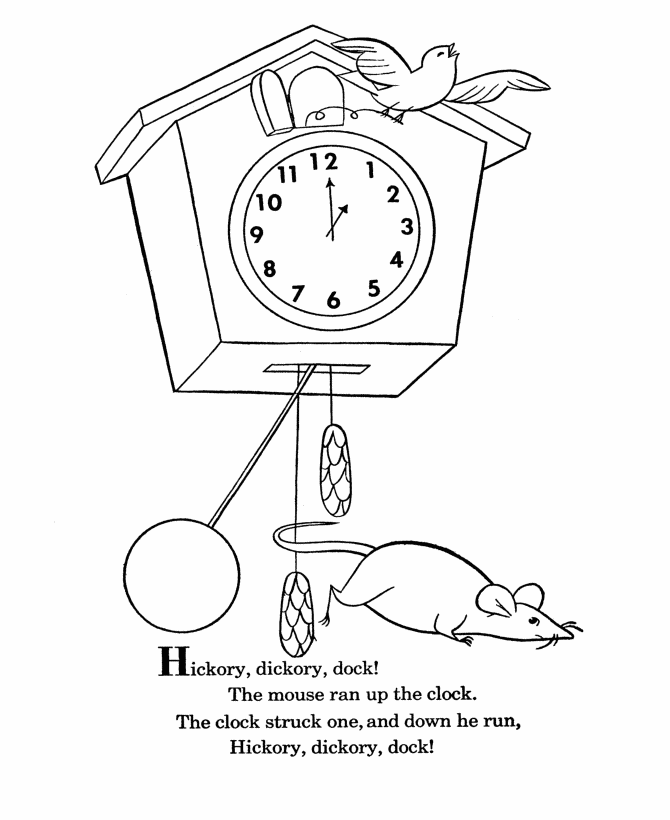 Nursery Rhymes Coloring page