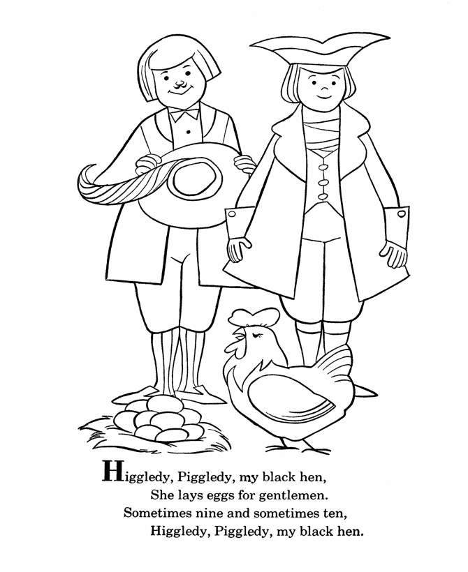 Nursery Rhymes Coloring page