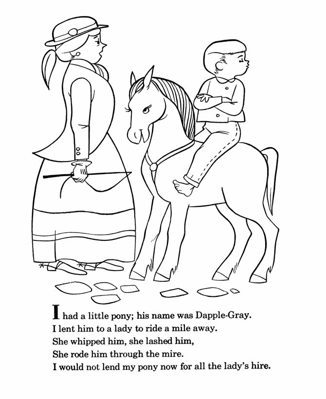 Nursery Rhymes Coloring page