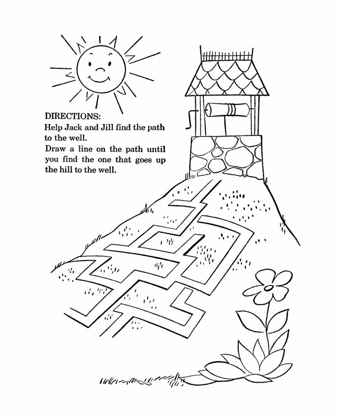 jack nursery rymes coloring pages - photo #9