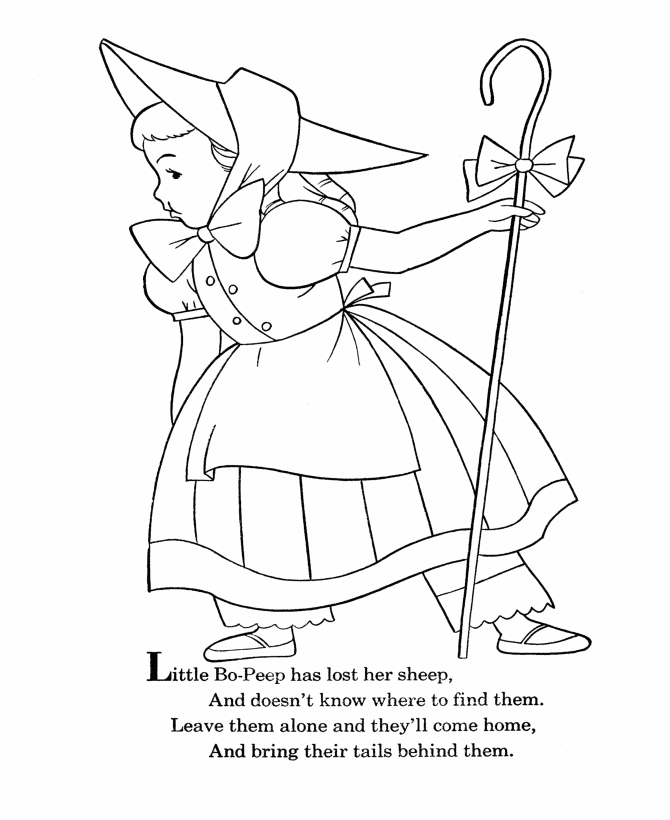 Nursery Rhymes Coloring page