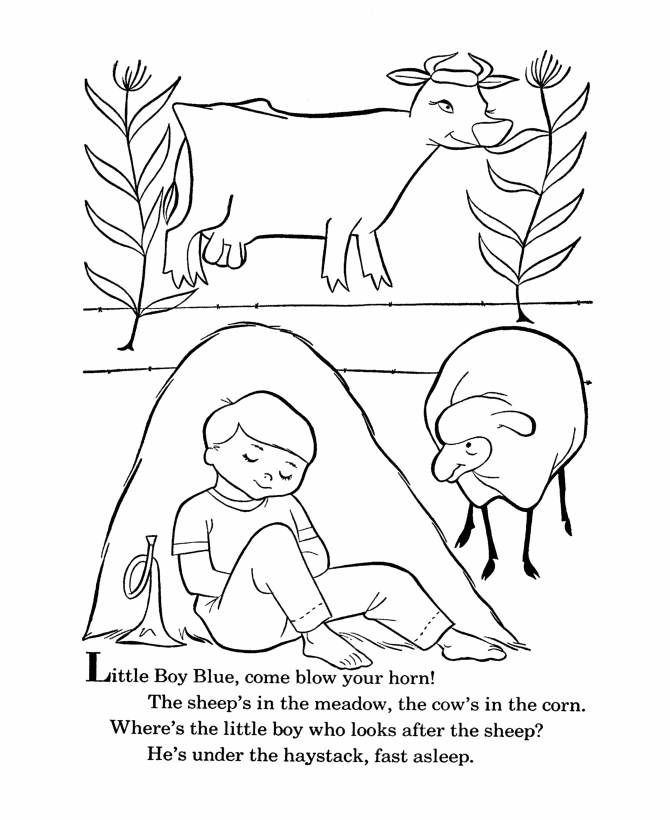 Nursery Rhymes Coloring page