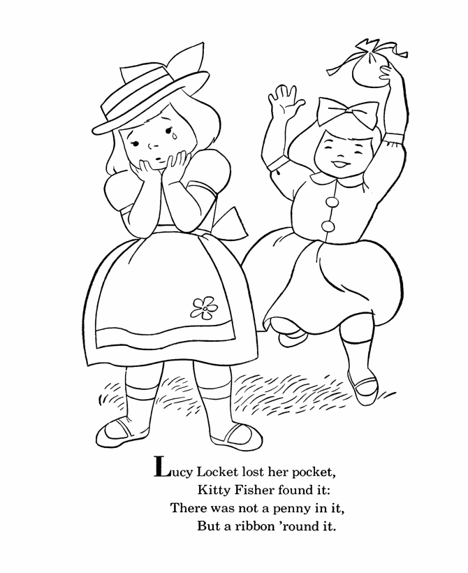 Nursery Rhymes Coloring page