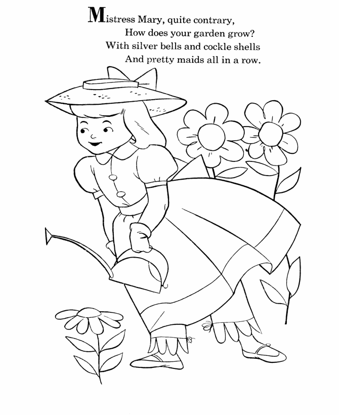 Nursery Rhymes Coloring page