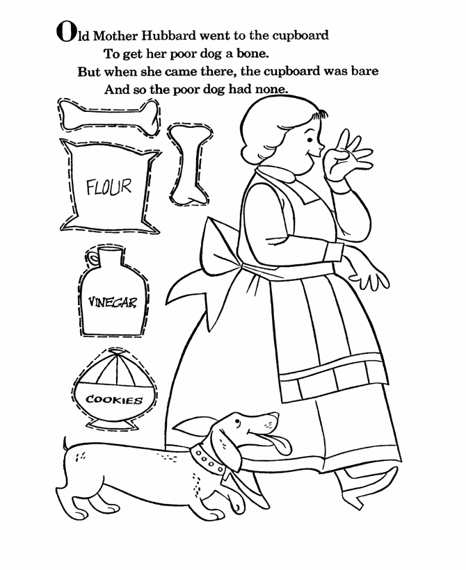 Nursery Rhymes Coloring page