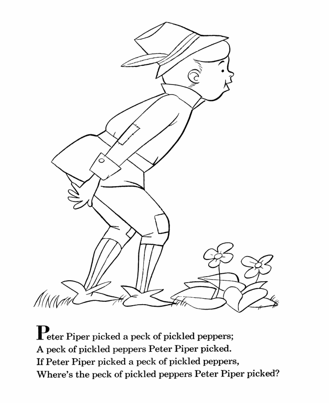 Nursery Rhymes Coloring page