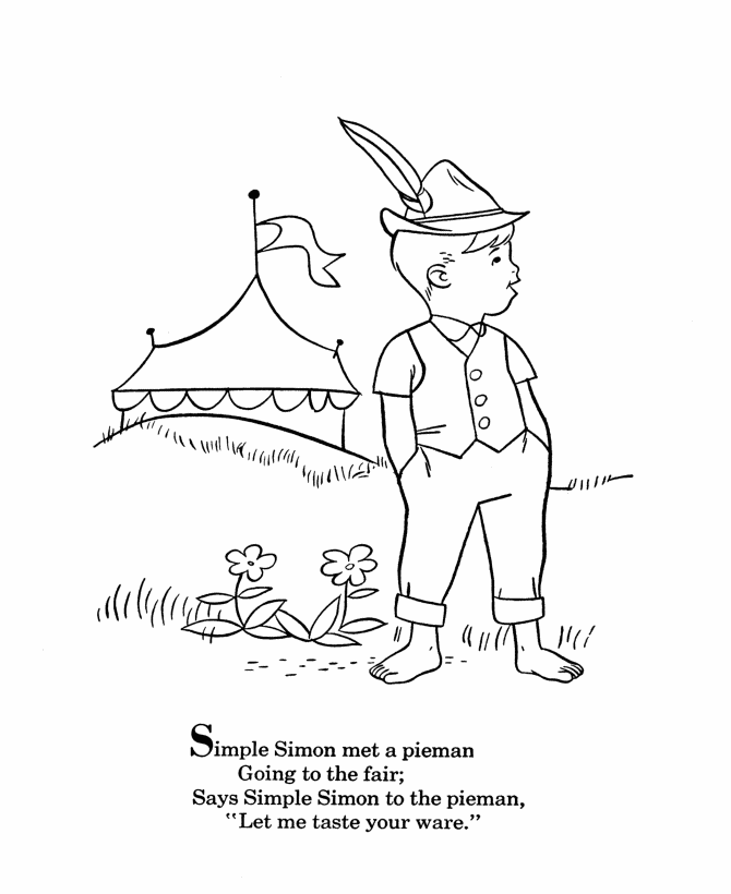 Nursery Rhymes Coloring page