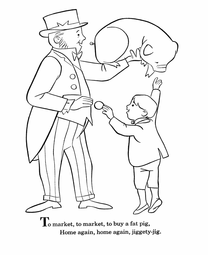 Nursery Rhymes Coloring page