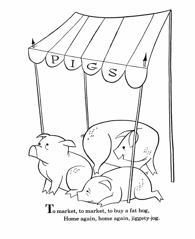 Nursery Rhymes Coloring page