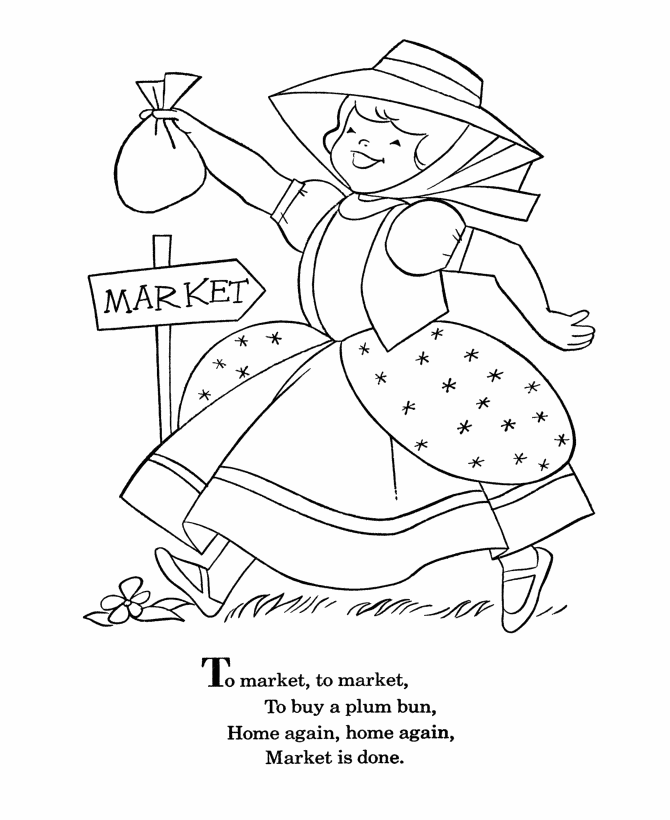 Nursery Rhymes Coloring page