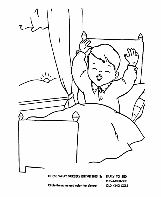 Nursery Rhymes Quiz Coloring page