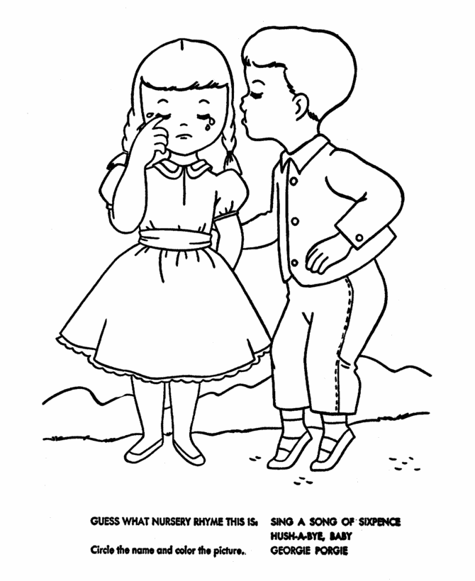 Nursery Rhymes Quiz Coloring page