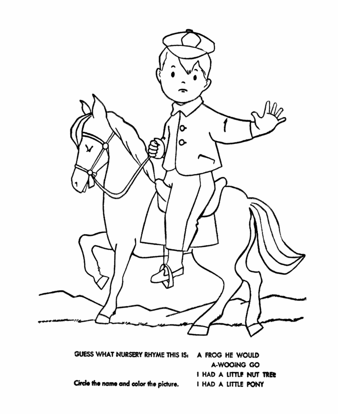 Nursery Rhymes Quiz Coloring page