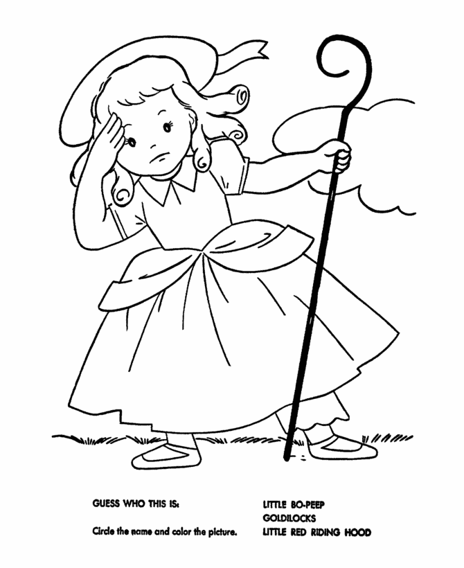 Nursery Rhymes Quiz Coloring page