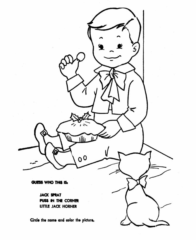 Nursery Rhymes Quiz Coloring page