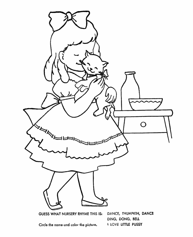 Nursery Rhymes Quiz Coloring page