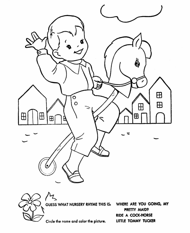 Nursery Rhymes Quiz Coloring page