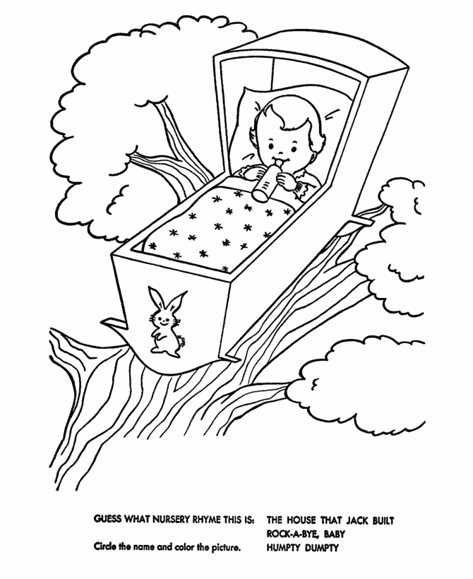 Nursery Rhymes Quiz Coloring page