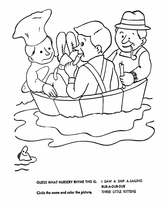 Nursery Rhymes Quiz Coloring page