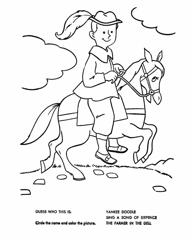 Nursery Rhymes Quiz Coloring page