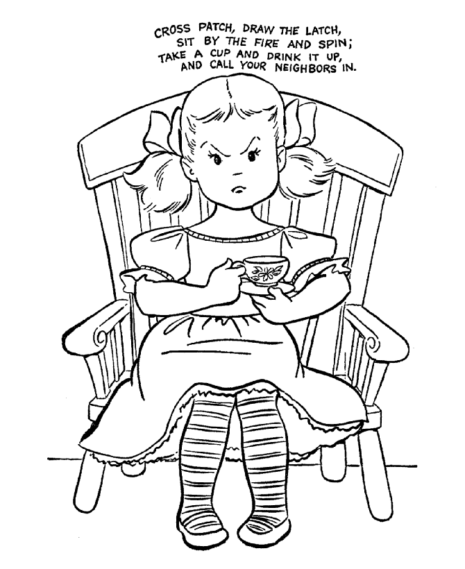 Nursery Rhyme Coloring page