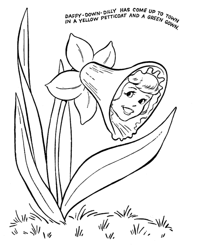 Nursery Rhyme Coloring page