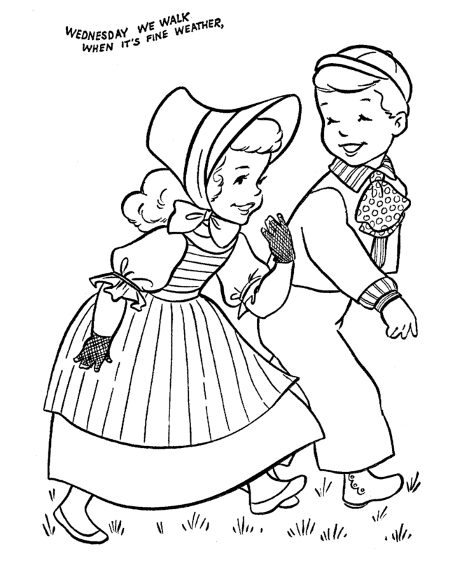 Nursery Rhyme Coloring page