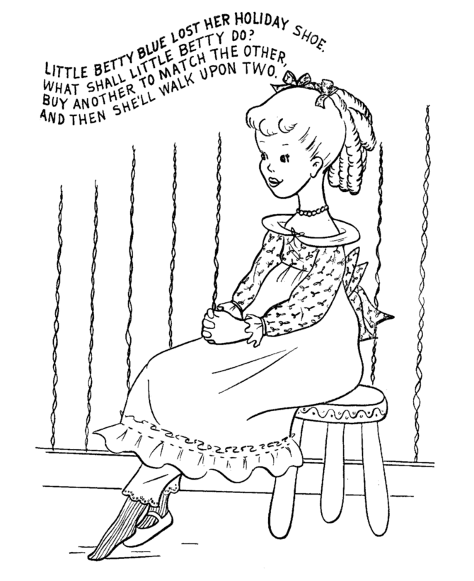 Nursery Rhyme Coloring page