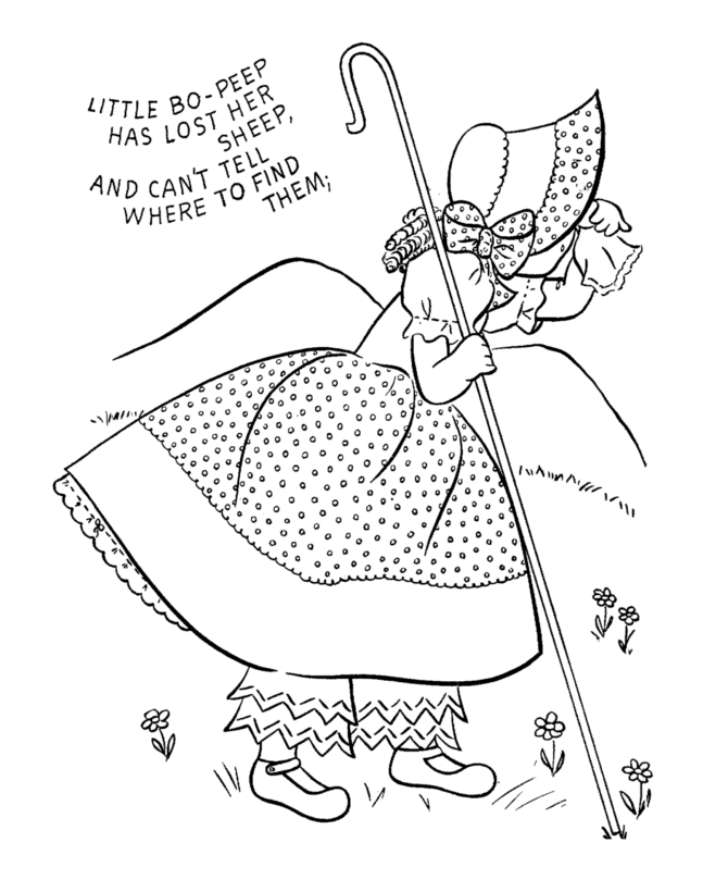 Nursery Rhyme Coloring page