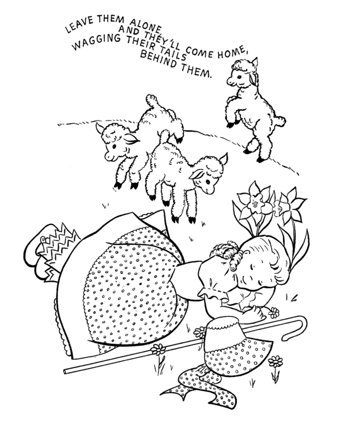 Nursery Rhyme Coloring page