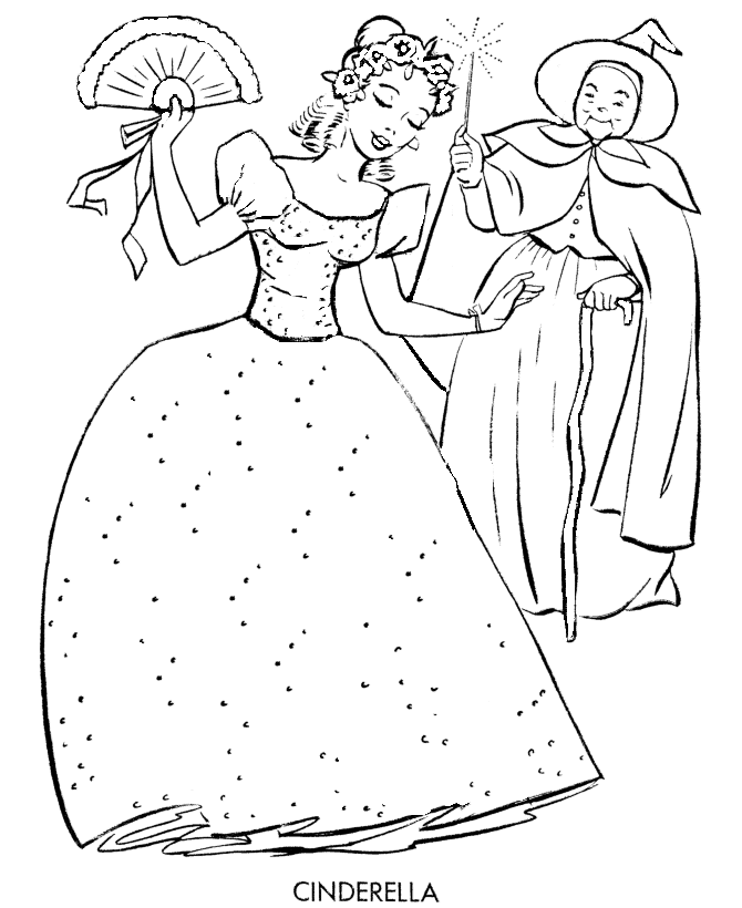 Nursery Rhyme Story Character Coloring page