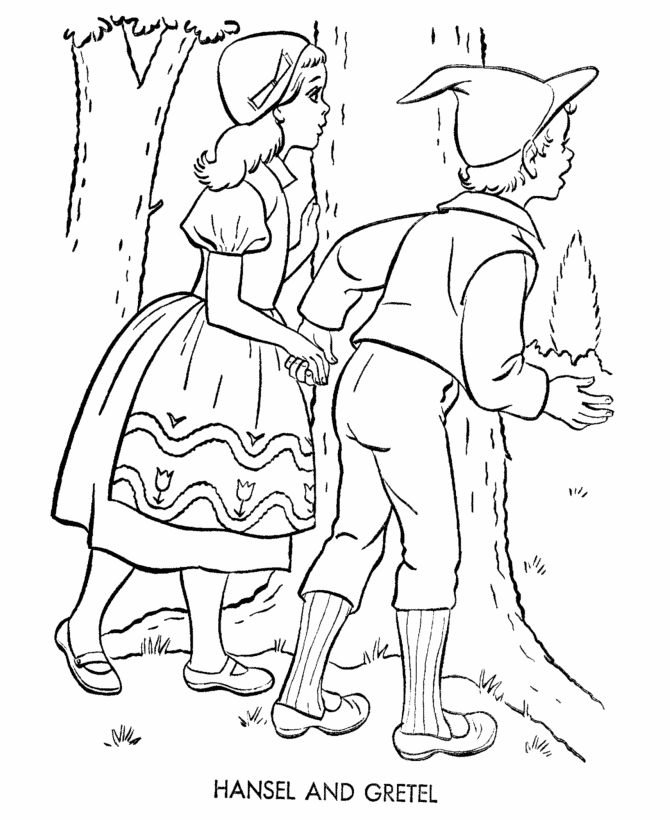 Nursery Rhyme Story Character Coloring page