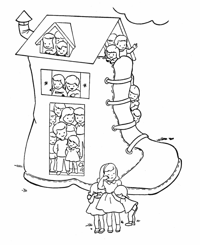 Nursery Rhyme Story Character Coloring page