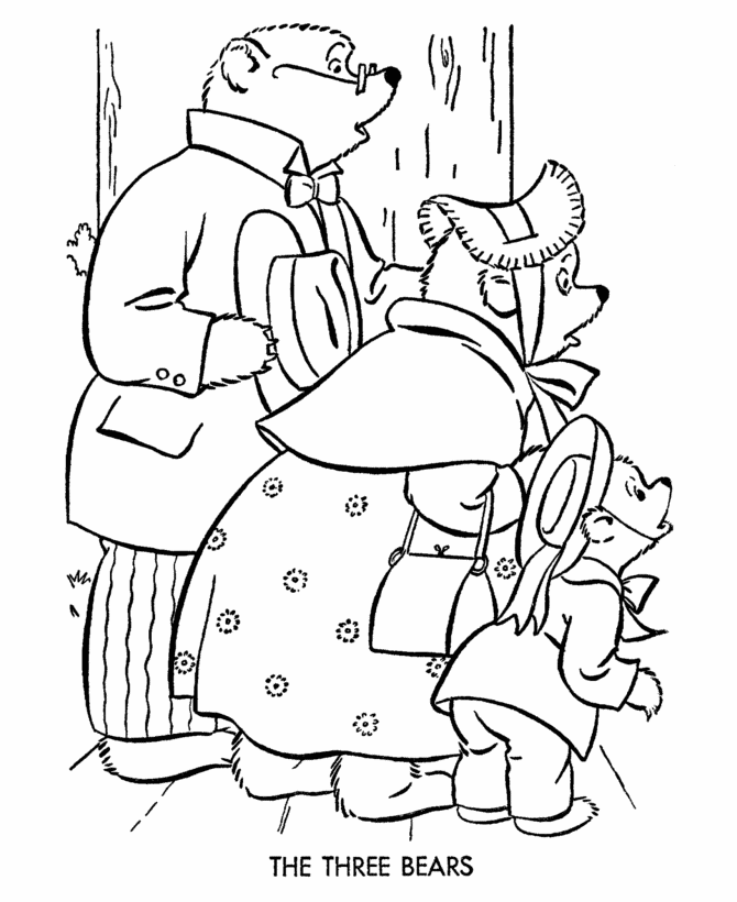 Nursery Rhyme Story Character Coloring page