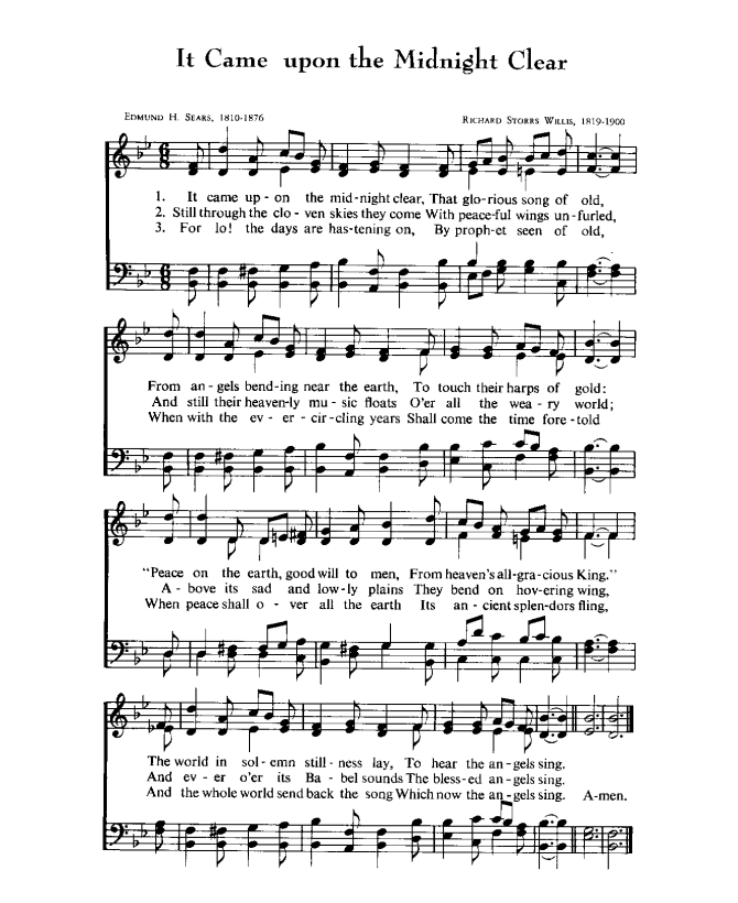 Christmas Carol - Music Sheets