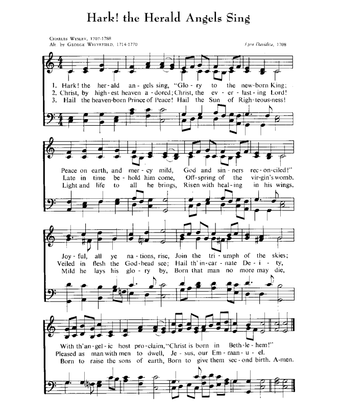 A Christmas Carol Music Sheet Christmas Carol