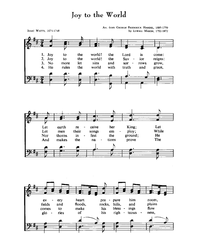 Christmas Carol - Music Sheets