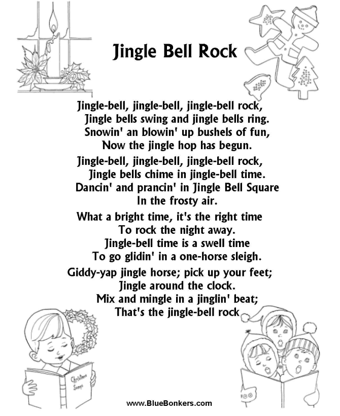 Printable Jingle Bell Rock