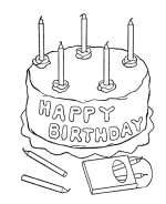 Birthday coloring pages