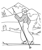 Winter coloring pages 