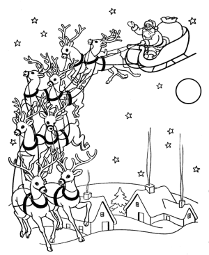 Christmas coloring page sheets